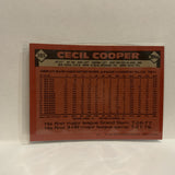 #385 Cecil Cooper Milwaukee Brewers 1986 Topps Baseball Card IF