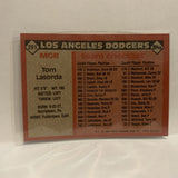 #291 Tom Lasorda Manager Los Angeles Dodgers 1986 Topps Baseball Card IG