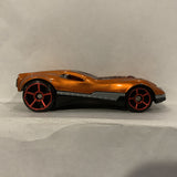 Orange Mcdonalds Stock Racer ©2006 Hot Wheels Diecast Car DM