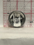 White Face Button Pinback