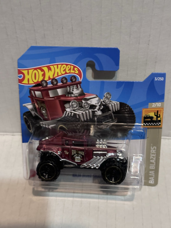 Red Baja Bone Shaker Baja Blazers 2/10 3/250 HCV09 2021 Hot Wheels Diecast Car