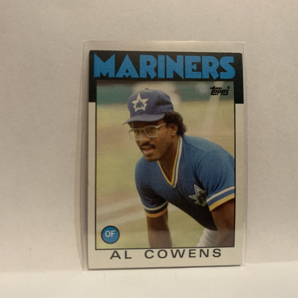 #92 Al Cowens Seattle Mariners 1986 Topps Baseball Card IG