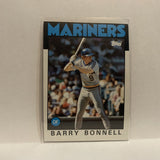 #119 Barry Bonnell Seattle Mariners 1986 Topps Baseball Card IG