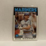 #13 Bob Kearney  Seattle Mariners 1986 Topps Baseball Card IG