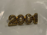 Bejewelled 2001 Lapel Hat Pin DT