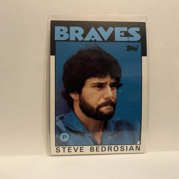 #648 Steve Bedrosian Atlanta Braves 1986 Topps Baseball Card IG