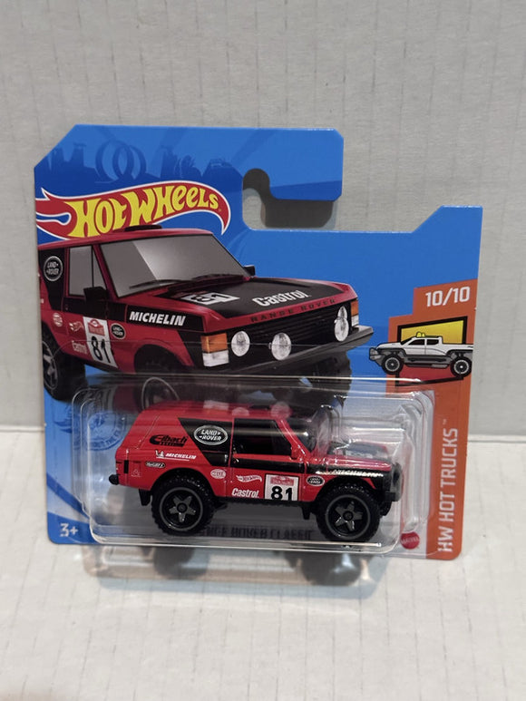 Red Range Rover Classic HW Hot Trucks 10/10 245/250 GRX34 2018 Hot Wheels Diecast Car
