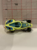 Yellow Brutalistic Hot Wheels Toy Diecast Car