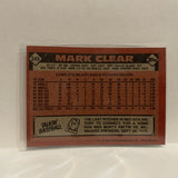 #349 Mark Clear Boston Red Sox 1986 Topps Baseball Card IG