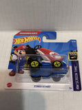 Red White Mario Standard Kart HW Screen Time 1/10 8/250 HCT55 2021 Hot Wheels Diecast Car