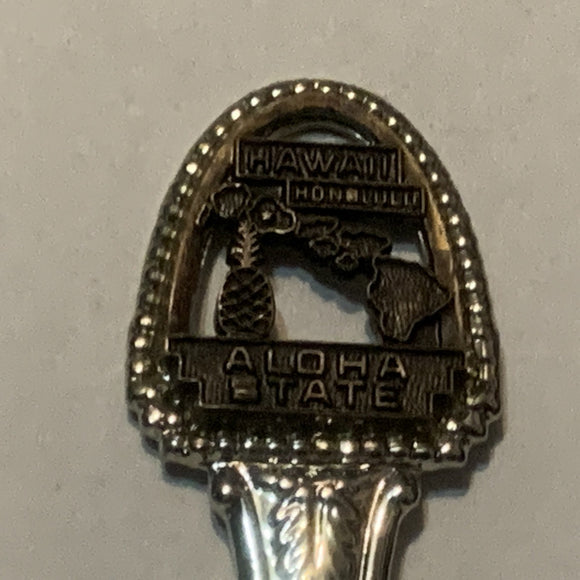 Hawaii Honolulu Aloha State Collectable Souvenir Spoon DM