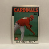 #294 Danny Cox  St Louis Cardinals 1986 Topps Baseball Card IG