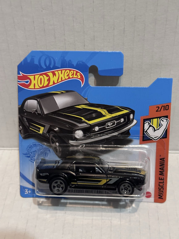 Black '67 Ford Mustang Coupe Muscle Mania 2/10 192/250 GTC15 2018 Hot Wheels Diecast Car
