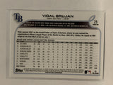 #25 Vidal Brujan Rookie Tampa Bay Rays 2022 Topps Series 1 Baseball Card MLB