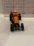 Orange Old #3 2000 Hot Wheels Toy Diecast Car