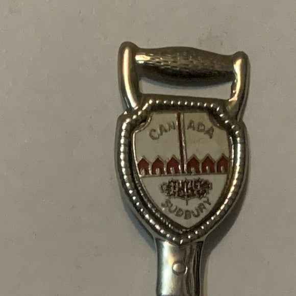 Canada Sudbury Ontario Shovel I Dig Collectable Souvenir Spoon DM