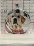 Yellow Lab Dog Button Pinback