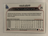 #299 Julio Urias Los Angeles Dodgers 2022 Topps Series 1 Baseball Card MLB
