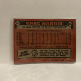 #586 Greg Harris Texas Rangers 1986 Topps Baseball Card IG