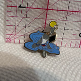 School Owl Playing Ball  Lapel Pin