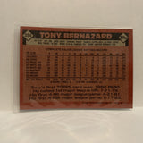 #354 Tony Bernazard Cleveland Indians 1986 Topps Baseball Card IH