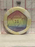 20 Dice Button Pinback
