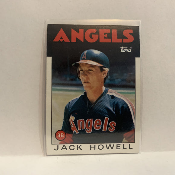 #127 Jack Howell Los Angeles Angels 1986 Topps Baseball Card IH