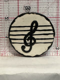 Music Note Button Pinback