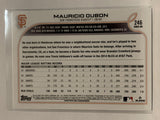 #246 Maricio Duban San francisco Giants 2022 Topps Series 1 Baseball Card MLB