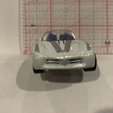 White Chrysler 1997 Dodge Concept Car Hot Wheels Diecast Car DN