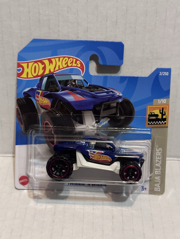 Blue Twinnin 'N' Winnin Baja Blazers 1/10 2/250 HCT80 G1 Hot Wheels Diecast Car
