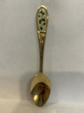 White Flowers Souvenir Spoon