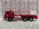Red Fire Engine Ladder Truck Unbranded  Diecast Car