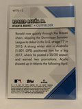 #WTTS-12 Ronald Acuna Jr   Atlanta Braves 2022 Topps Series 1 Baseball Card MLB