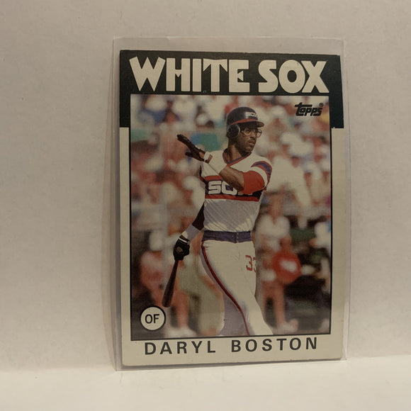 #139 Daryl Boston Chicago White Sox 1986 Topps Baseball Card IH