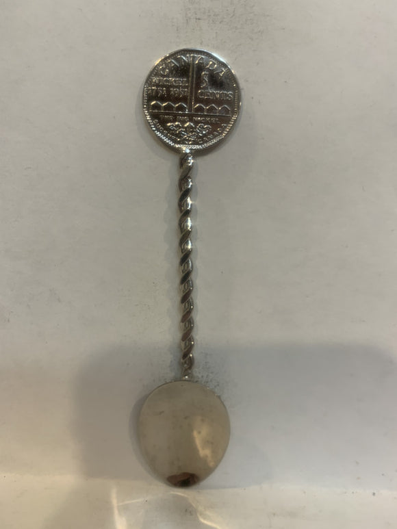 The Big Nickel Sudbury Canada 5 Cents Ontario Souvenir Spoon