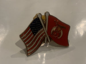 USA Shriners International Friendship Flag Lapel Hat Pin DU