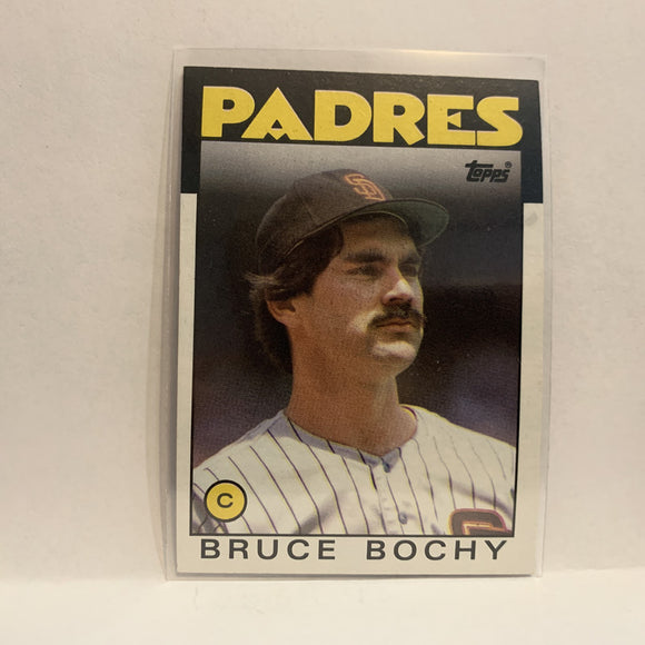#608 Bruce Bochy San Diego Padres 1986 Topps Baseball Card II