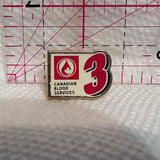 3rd Donation Canadian Blood Services  Lapel Pin