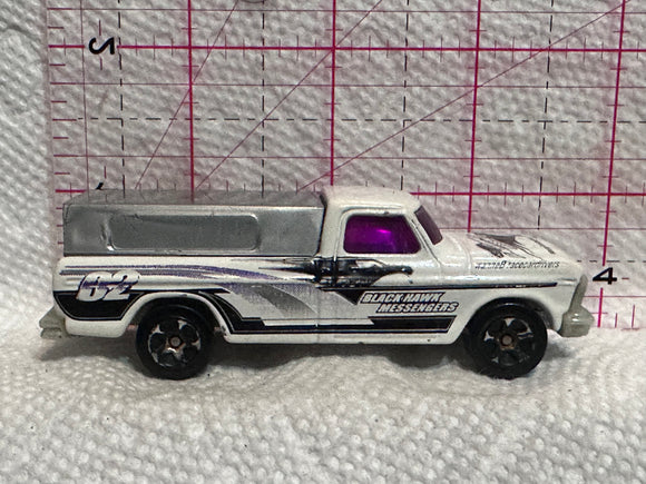 White Black Hawk Messengers 1978 Ford F-150 Hot Wheels Diecast Car