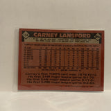 #134 Carney Lansford Oakland Athletics 1986 Topps Baseball Card II