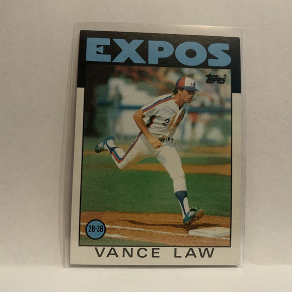 #787 Vance Law Los Angeles Angels 1986 Topps Baseball Card II
