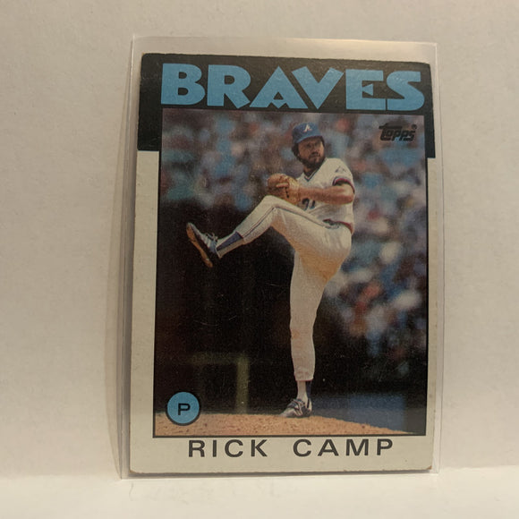 #319 Rick Camp Atlanta Braves 1986 Topps Baseball Card II