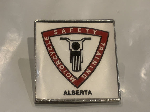 Motorcycle Safety Training Alberta Logo Lapel Hat Pin DU