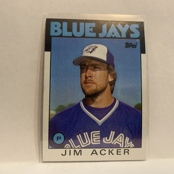 #569 Jim Acker Toronto Blue Jays 1986 Topps Baseball Card II