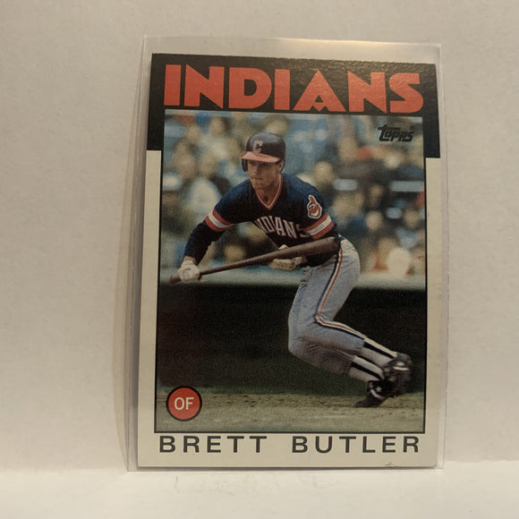 #149 Brett Butler Cleveland Indians 1986 Topps Baseball Card II