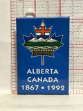 Alberta Canada 1867 1992 Button Pinback