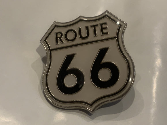 Route 66 Sign Lapel Hat Pin DV