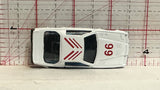 White #66 Racer Unbranded Diecast Car
