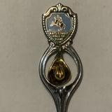 National Cowboy Hall of Fame Hat Oklahoma Collectable Souvenir Spoon DN